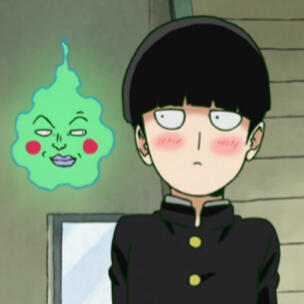 mob & dimple (mob psycho 100)